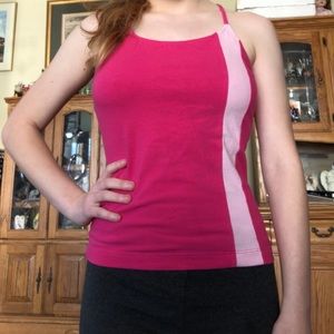 Pink sport bra never used